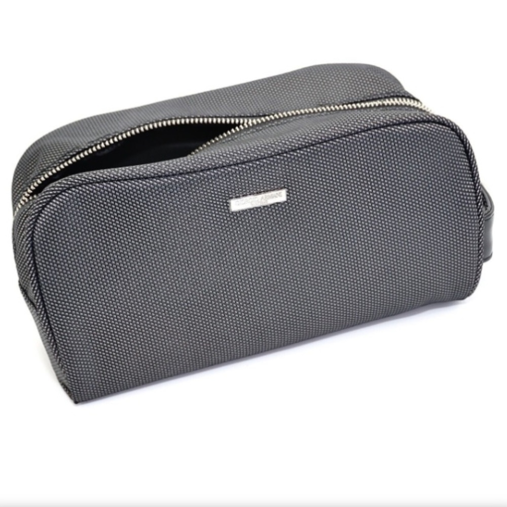 Giorgio Armani Unisex Zip Around Travel Toiletry Cosmetic Bag